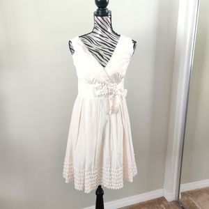 Ever pretty Ivory ribbon dress